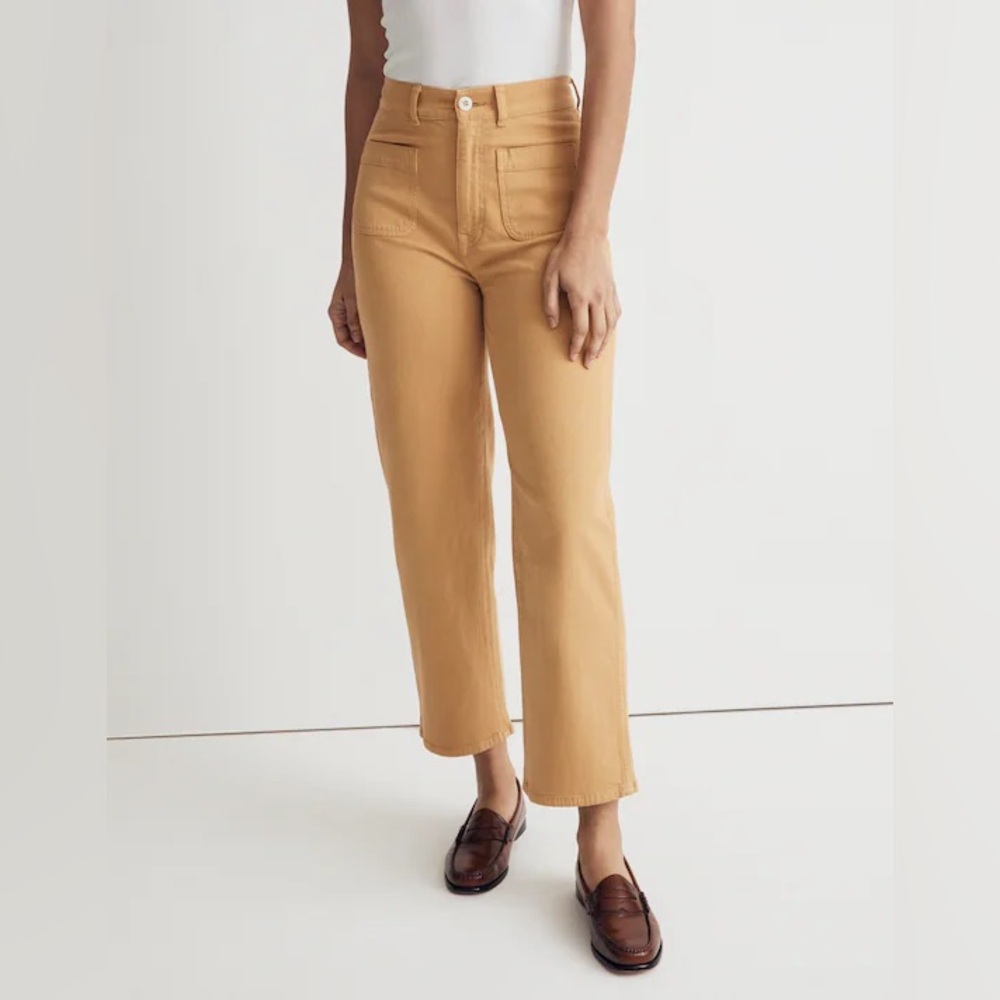 Madewell Straight-Leg Jeans in Camel